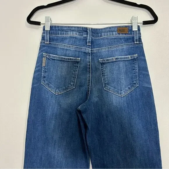 Paige Nellie High-Rise Culotte Jeans Medium
Wash Denim Crop Wide Leg Size 24 - Picture 9 of 13